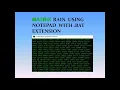 how to make matrix rain using notepad