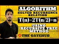 Recurrence Relation T n 2T n Recursive Tree Method GATECSE DAA