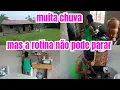 Lagu Muita chuva mas a rotina de dona de casa não pode parar 
