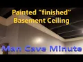 Cheap finished basement ceiling