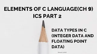 Data Types Integer Data Floating point Data char Data type- Urdu Ch Lec Computer Science Class12