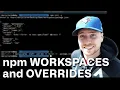 npm workspaces and overrides