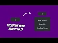 Pure CSS Dropdown Menu with JavaScript
