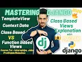 Class-Based Views In Django Full Explanation In-Depth With Diagram TemplateView Context Data