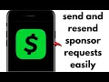 NEW 2025 HOW TO SEND RESEND SPONSOR REQUEST ON CASH APP WORKING METHOD