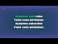 Yolun Sonu Görünüyor (KARAOKE)