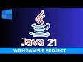 How to Install Java JDK 21 in Windows 11 Create First Project 2023