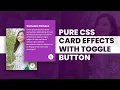 Pure CSS card hover effect CSS div Image Hover Effect HTML CSS card hover effect Responsive
