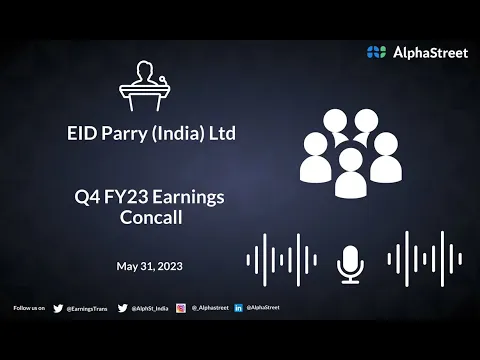 Download MP3 EID Parry India Ltd Q4 FY23 Earnings Concall