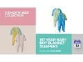 1St Year Baby Boy Blanket Sleepers 3-6 Month Size Collection