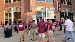 Entering Kyle Field for Section 117