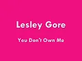 Lesley Gore - You Don't Own Me - 1963