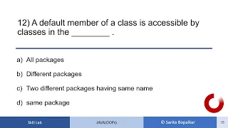 MCQ Packages in Java