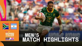 history in hong kong south africa v argentina hsbc svns hong kong 2026 match highlights