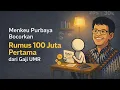 Lagu Menkeu Purbaya Bongkar Cara Orang Bergaji UMR Bisa Punya Rp100 Juta