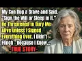 Download Lagu HER TRUE STORY FROM OKLAHOMA 👵💔 My Son Dug a Grave and Said, “Sign the Will or Sleep in It ” He...