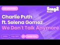Download Lagu We Don't Talk Anymore Karaoke | Charlie Puth, Selena Gomez (Karaoke Piano)