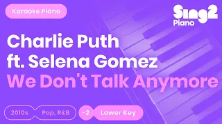 Download We Don't Talk Anymore Karaoke | Charlie Puth, Selena Gomez (Karaoke Piano) MP3