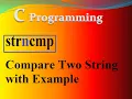 strncmp function in c with example - compare two string