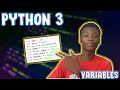 Python 3 Tutorial The Basics Part 2 - Variables