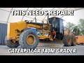 Lagu This CAT 140M Grader NEEDS Repair | Part 1 | Blade Skin \u0026 Trunnion Balls