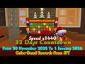 Speed x1440 32 Days Countdown From 30 November 2025 To 1 January 2026