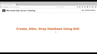 How To Create Database in SQL Server 2017 Management Studio