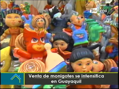 Venta de monigotes se intensifica en Guayaquil