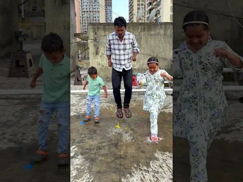 Anam Arhaan and Papa balloon Jum Challenge #shorts #viralshorts #trendingshorts