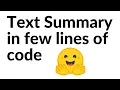Summarize Text using HuggingFace s Summarization Pipeline Machine Learning Deep Learning NLP
