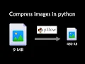 Compress images in python with pillow module