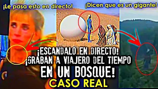 ¡Escándalo en directo! ¡Graban a viajero del tiempo en un bosque!
