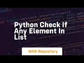 python check if any element in list