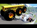 Epic High Speed monster trucks jumps stunts crashes BeamNG Drive