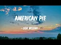 Don McLean - American Pie (Lyrics)
