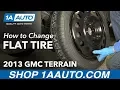 How to Change Flat Tire with Spare Tire Tools in your 10-17 GMC Terrain