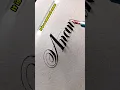 Cursive writing fountain pen calligraphy lettering