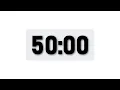 50 Minute Timer - Minimal Countdown Timer Light Theme