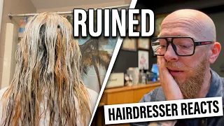She Ruined Her Hair with Feria Platinum! (Spotty Disaster)