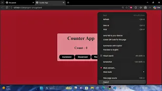 JavaScript Counter App addEventListener vs Function Method Beginner Project