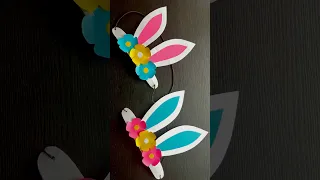 DIY bunny ears headband simple easter bunny headband idea