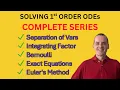 The ONLY 1st Order Differential Equations You Need Solving 1st Order ODEs Masterclass