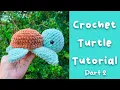 Crochet Turtle Tutorial - Free Crochet Pattern Jumbo Turtle Part 2