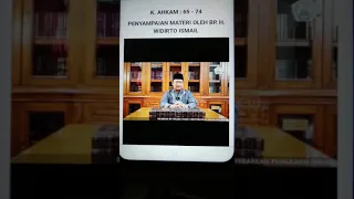 video ini hanya untuk penderesan pribadi dan keluarga k ahkam 65 74 h