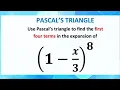 How to use Pascal s triangle Grade 12 maths paper 1
