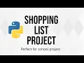 Python Project - Simple Shopping List