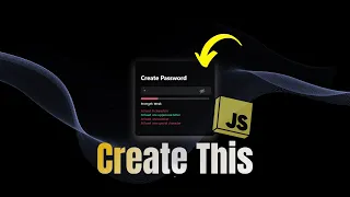 Build a Password Strength Checker Full HTML CSS JS Tutorial