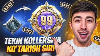 TEKIN KOLLEKSIYA KO'TARISH SIRI 😨 PUBG MOBILE!!!