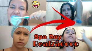 fiz um spa dentro de casa