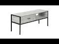 I 2875 Tv Stand - 48 L Grey Black Metal